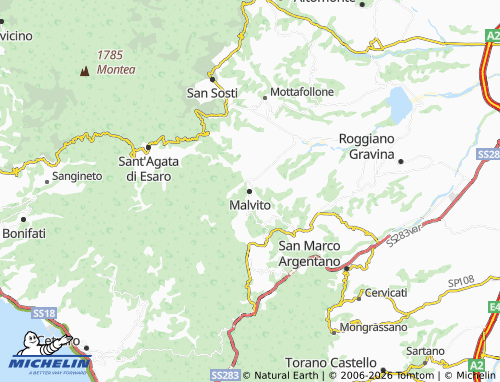 Carte MICHELIN Malvito - ViaMichelin