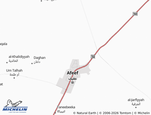Kaart MICHELIN al-Muntazah - ViaMichelin