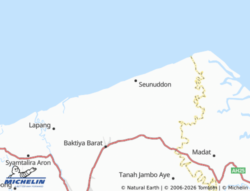 MICHELIN Cot Patisah map - ViaMichelin