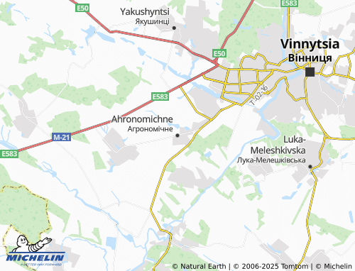 MICHELIN Ahronomichne map - ViaMichelin