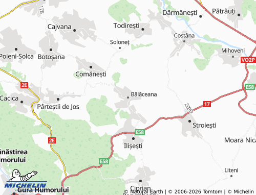 MICHELIN Bălăceana map - ViaMichelin