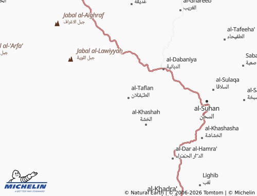 Carte MICHELIN al-Taflan - ViaMichelin