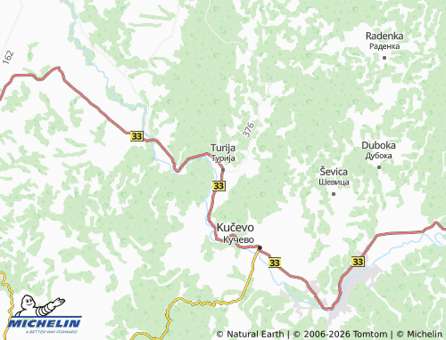 Mapa MICHELIN Turija - ViaMichelin