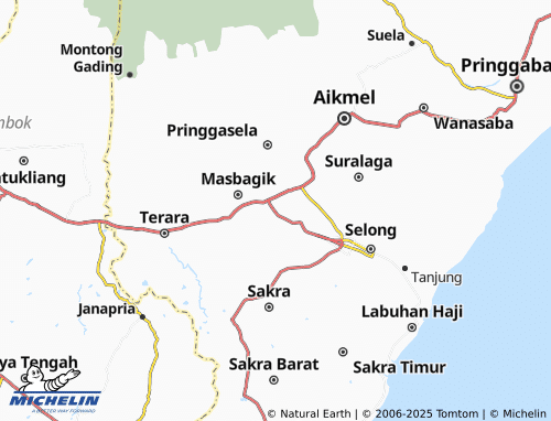 MICHELIN-Landkarte Masbagik Selatan - ViaMichelin