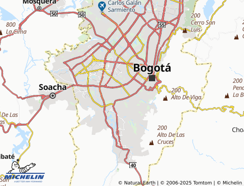 MICHELIN Libertador map - ViaMichelin