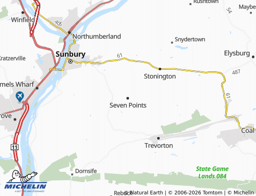 Mappa MICHELIN Seven Points - ViaMichelin
