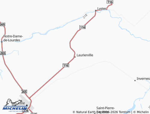 Carte MICHELIN Laurierville - ViaMichelin