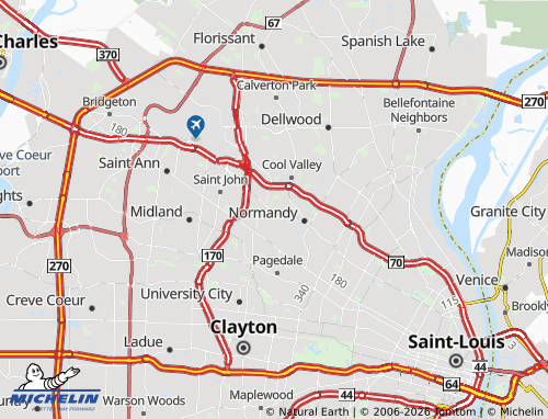Mapa MICHELIN Bellerive Acres - ViaMichelin