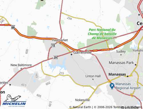 Mappa MICHELIN Gainesville - ViaMichelin