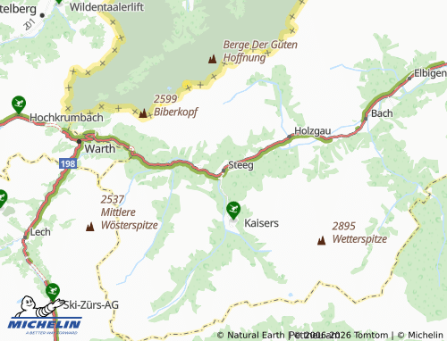 MICHELIN Steeg map - ViaMichelin