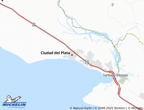 Carte MICHELIN Ciudad del Plata - ViaMichelin