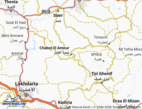 MICHELIN Shu'bat al-'Amir map - ViaMichelin