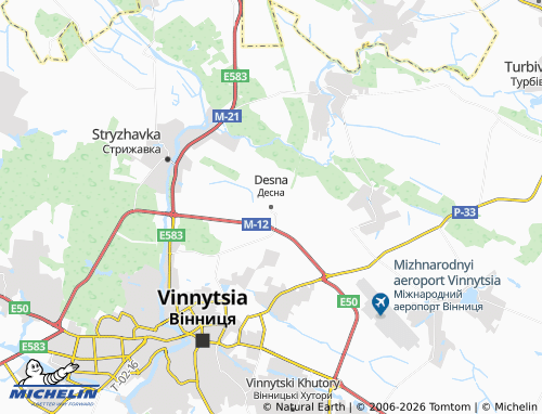 Mappa MICHELIN Desna - ViaMichelin