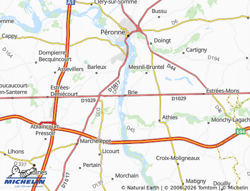 Mappa MICHELIN Brie - ViaMichelin