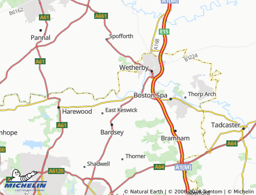 MICHELIN Collingham map - ViaMichelin