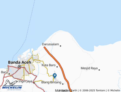MICHELIN Darussalam map - ViaMichelin