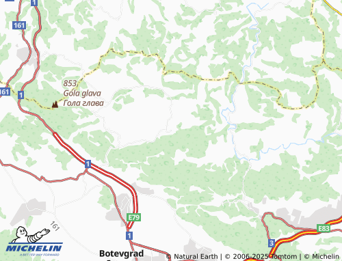 MICHELIN Bozhenitsa map - ViaMichelin