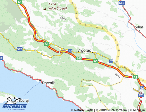 MICHELIN-Landkarte Kokorići - ViaMichelin