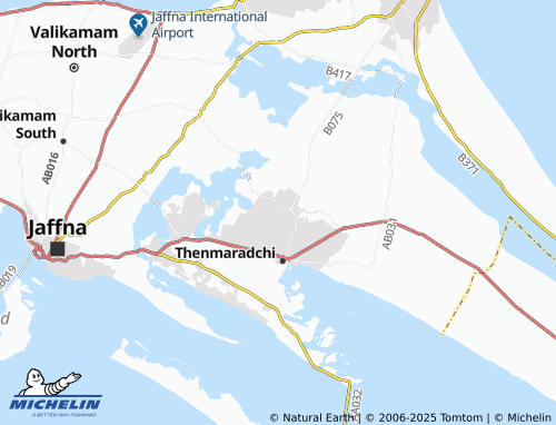 MICHELIN Madduvil East map - ViaMichelin