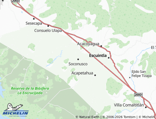Mappa MICHELIN Soconusco - ViaMichelin