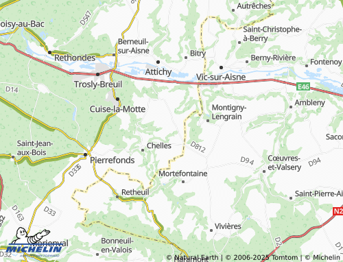 Carte MICHELIN Hautefontaine - ViaMichelin