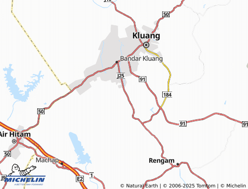 MICHELIN Kampung Mengkibol map - ViaMichelin