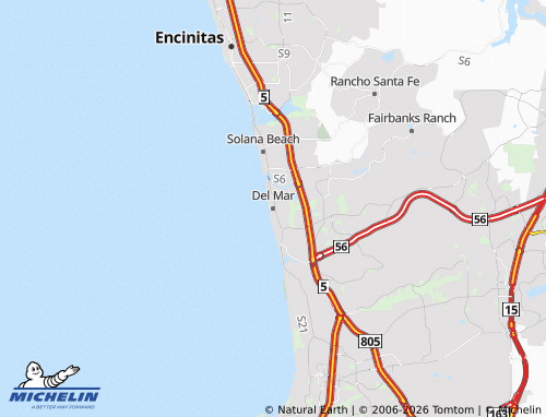 Mappa MICHELIN Del Mar - ViaMichelin