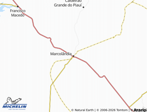 Carte MICHELIN Marcolândia - ViaMichelin
