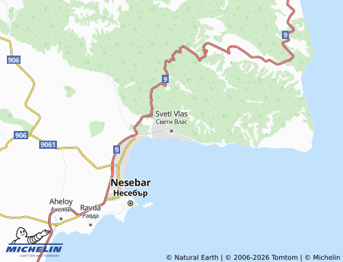 MICHELIN Sveti Vlas map - ViaMichelin