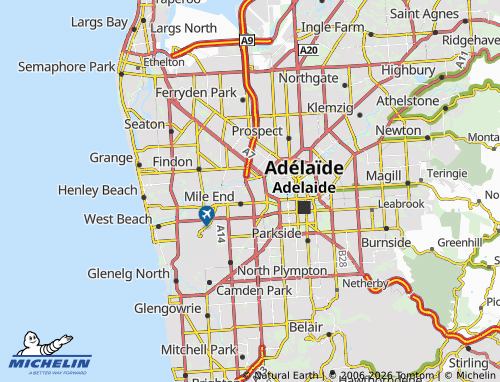 MICHELIN-Landkarte Thebarton - ViaMichelin