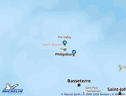 Mappa MICHELIN Saint-Martin - ViaMichelin