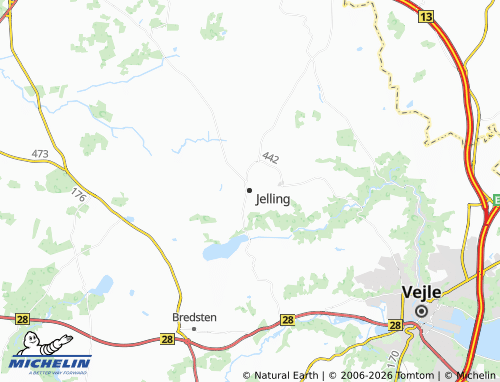 Mappa MICHELIN Jelling - ViaMichelin