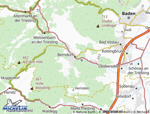 Mapa MICHELIN Berndorf - ViaMichelin