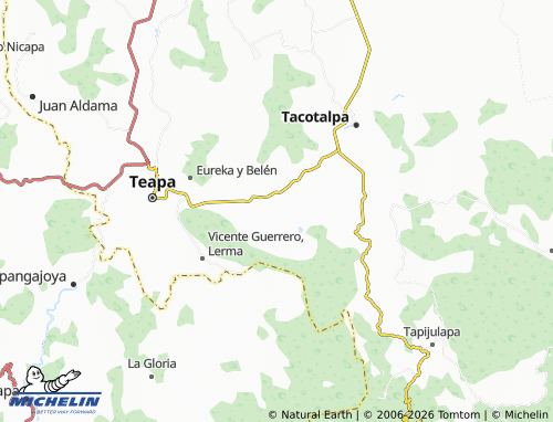 MICHELIN Arcadio Zentella map - ViaMichelin