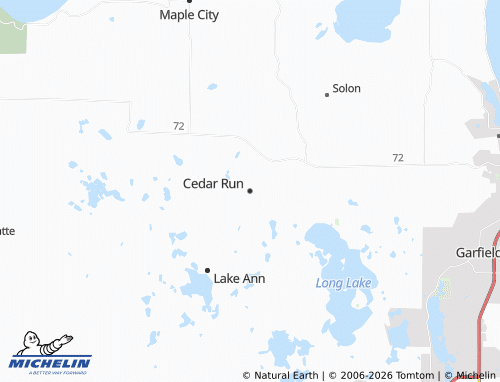 Mappa MICHELIN Cedar Run - ViaMichelin