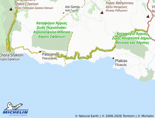 Mappa MICHELIN Korakas - ViaMichelin