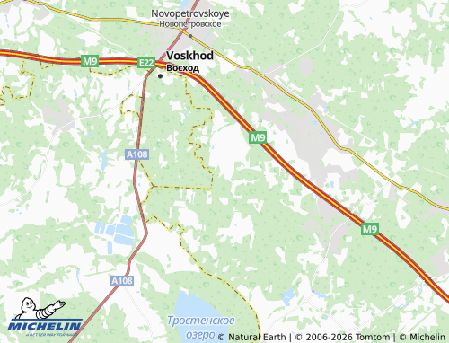 Carte MICHELIN Trostyanka - ViaMichelin