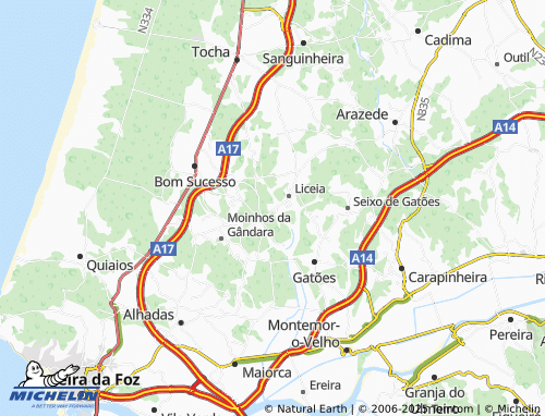 MICHELIN-Landkarte Casal da Areia - ViaMichelin