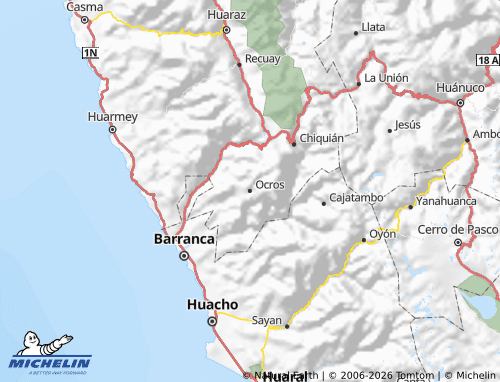 MICHELIN Ocros map - ViaMichelin