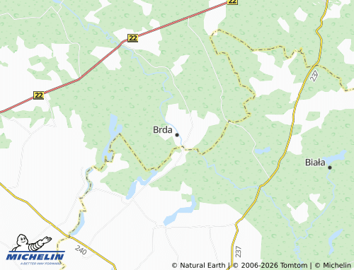 Mapa MICHELIN Brda - ViaMichelin