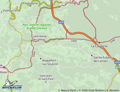 MICHELIN La Bastide-Pradines map - ViaMichelin