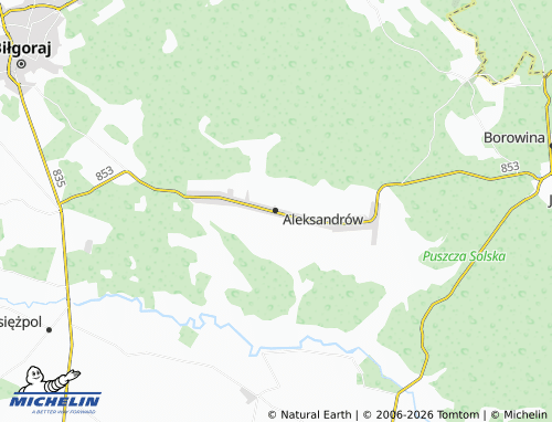 Mapa MICHELIN Aleksandrów - ViaMichelin