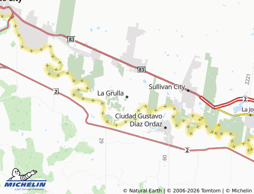 Mappa MICHELIN La Grulla - ViaMichelin
