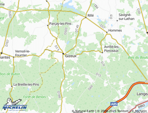 MICHELIN Continvoir map - ViaMichelin