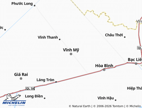 Mapa MICHELIN Vĩnh Bình - ViaMichelin
