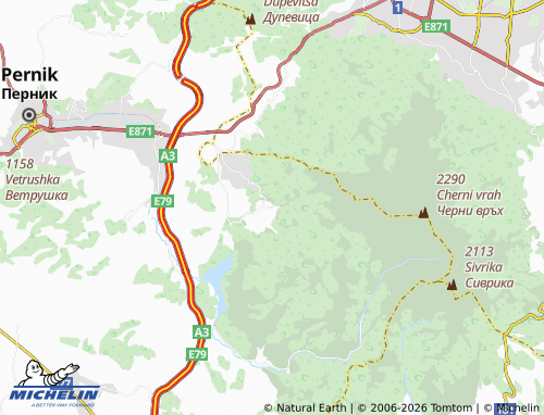 MICHELIN Kladnitsa map - ViaMichelin