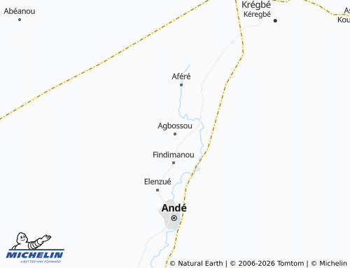 MICHELIN-Landkarte Agbossou - ViaMichelin