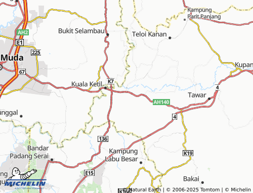 MICHELIN Taman Kuala Ketil map - ViaMichelin