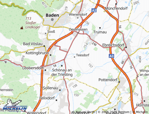 Mapa MICHELIN Teesdorf - ViaMichelin
