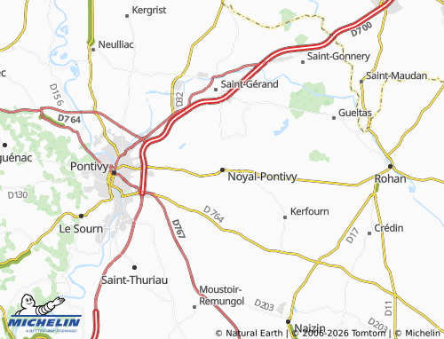 Mappa MICHELIN Noyal-Pontivy - ViaMichelin
